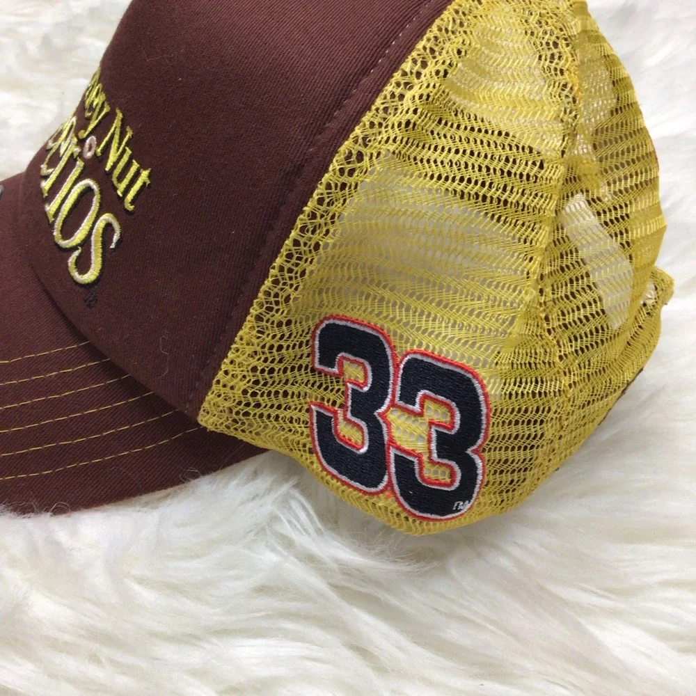 Honey nut Cheerios 2013 Nascar Chase Pit Cap Baseball Hat #33 Yellow Rare